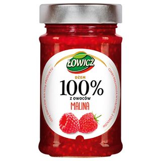 Łowicz Dżem 100% Malina, 220 g