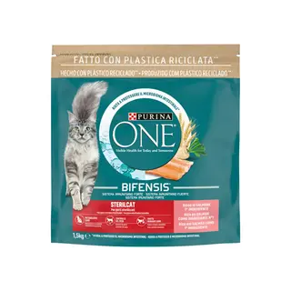 1.5 KG Purina One Adult Bifensis Esterilizado Salmón pienso para gatos (305353)