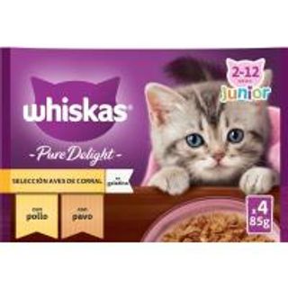 Gelatina Delight Junior Whiskas, Pack 4X85 Gr. (25506924)