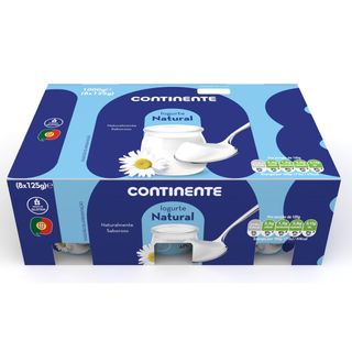Iogurte Natural Continente (emb. 1000 gr (8 un))