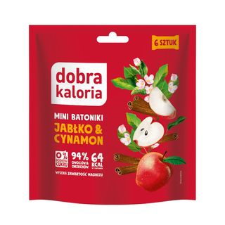 Dobra Kaloria Mini batoniki Jabłko & cynamon, 108 g
