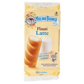 Mulino Bianco Flauti Latte Merenda Con 100% Latte Fresco Italiano 280g