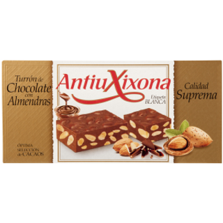 Turron Choco Almendra E.blanca 200g Antiu Xixona