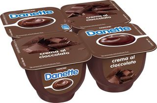 Danette, budino gusto cioccolato, fresco dessert, Senza Conservanti, Senza Glutine, 4x125g
