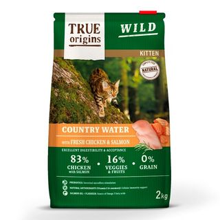 True Origins Wild Kitten Country Water Pollo Y Salmón Pienso 2Kg