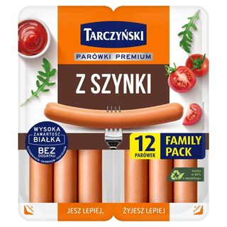 Tarczyński Family Pack Parówki premium z szynki (2 x 220 g) 440 g