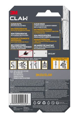 2 Suportes P Placas Gesso Claw 20Kg 3M (84238745)