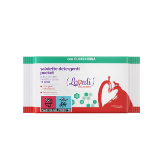 Lovedã¬ salviette detergenti pocket 12pz clorexidina