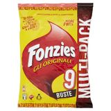 Fonzies Gli Originali Croccantini Di Mais Al Formaggio Multipack 9 Buste - 211,5G - 089128