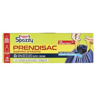 Domopak Spazzy Prendisac Doppio Strato Con Antibatterico 30Lt 52X60Cm 15 Pz - 022897