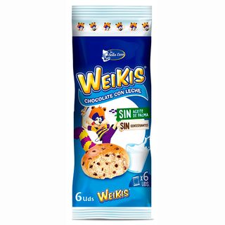 La Bella Easo 6 bollos weikis con chocolate