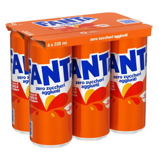 Fanta Senza Zuccheri Aggiunti 6x330ml