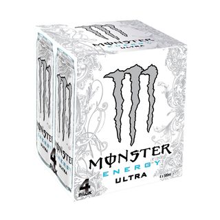 MONSTER Bebida Energética Ultra White Lata, Pk-4