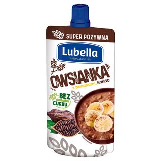 Lubella Owsianka z bananami i kakao, 100 g