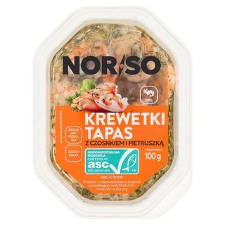 Norso Krewetki tapas z czosnkiem i pietruszką 100 g