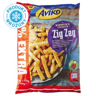 Aviko Frytki Zig Zag, 750 g + 150 g