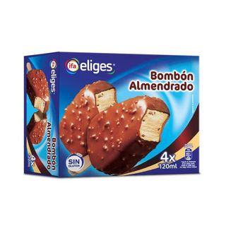 IFA ELIGES Helado Bombón Almendrado, Pk-4