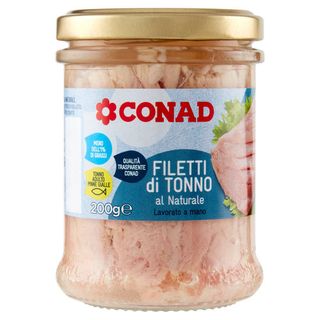 CONAD Filetti di Tonno al Naturale 200 g - 8003170020948