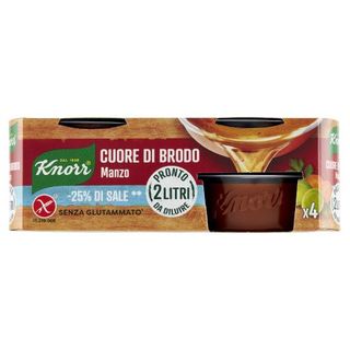 Knorr Cuore Di Brodo Manzo -25% Di Sale ** 4 X 28 G - 103717