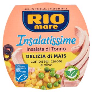 Rio mare Insalatissime Insalata di Tonno Delizia di Mais con piselli, carote e olive 160 g