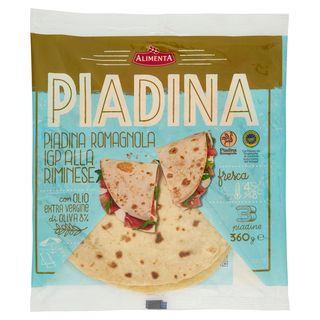 Alimenta Piadina Romagnola IGP alla Riminese 3 piadine 360 g