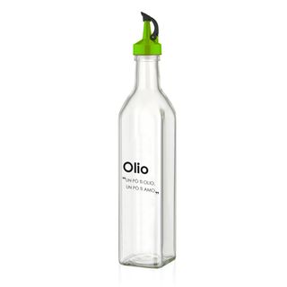 Oliera in vetro beccuccio 500 ml - con scritta - LUX000016NOC