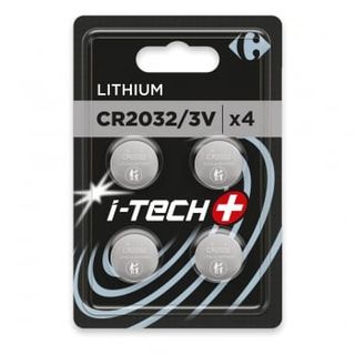 Pilas De Botón Carrefour Cr2032, Paquete 4