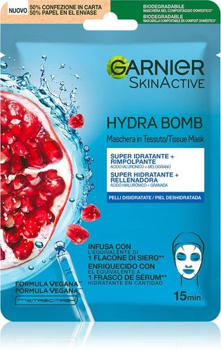 GARNIER HYDRA BOMB MASCHERA IDRATANTE VISO IN TESSUTO MELOGRANO   GAR3728