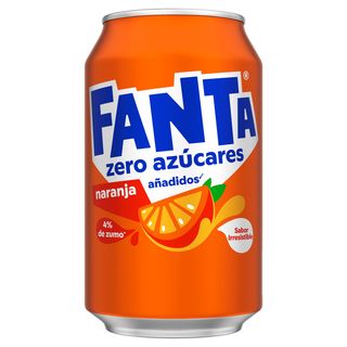 Fanta Zero Azúcares Naranja 330ml Lata