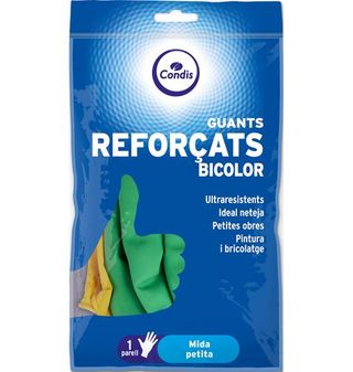 Guantes Condis Reforzados Bicolor Talla Pequeña 1 Par