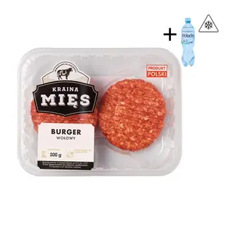 Kraina Mięs Burger wołowy, 200 g
