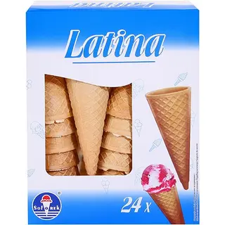 Latina Rożki waflowe 24 sztuki 91 g