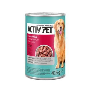 Activ Pet Karma dla psa z wołowiną w sosie 415 g