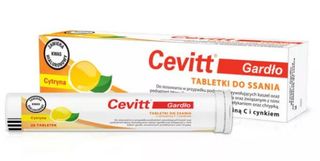 Cevitt Gardło o smaku cytrynowym 20 tabletek