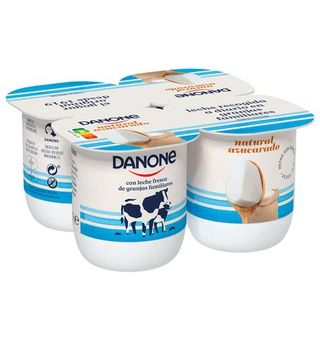 Yogur Danone Natural Azúcar 4 Uds.