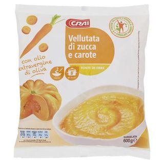 Crai Vellutata di zucca e carote Surgelata 600 g