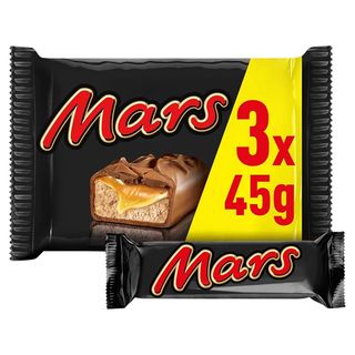 Mars Nugatowe nadzienie oblane karmelem i mleczną czekoladą 135 g (3 x 45 g)