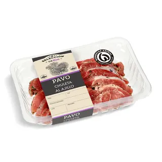 Chuletas De Pavo Al Ajillo Selección De Dia 680 G Aprox.