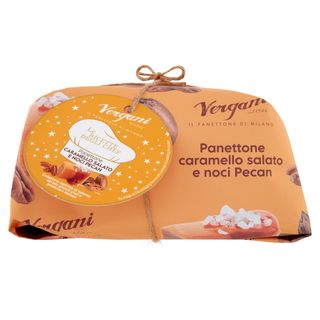 Vergani Panettone with salted caramel and pecan nuts 720 g