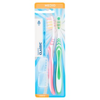 Carrefour Spazzolino Classic Medio 2 pz