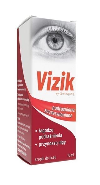 Vizik, Krople na podrażnione i zaczerwienione oczy
