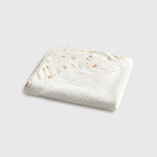 Toalla Capucha Estampado Bosque Wopi Blanco Toalla Capucha