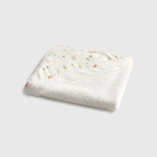 Toalla Capucha Estampado Bosque Wopi Blanco Toalla Capucha