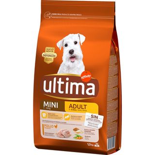 Ultima dog mini pollo y arroz 1,500 kg