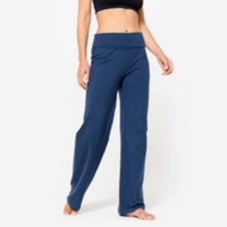Pantalón Yoga Suave Mujer Azul Marino Talle Alto.XS / W26 L30 Azul