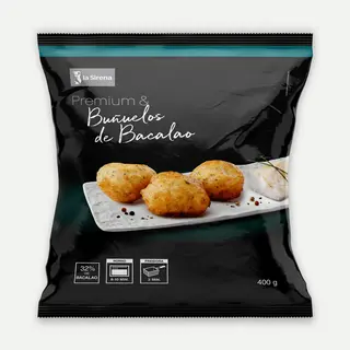 Buñuelos Bacalao Premium Bolsa 400 Gr.