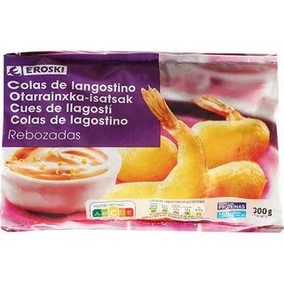 Colas De Langostino Rebozadas Eroski, Bolsa 300 G (11191996)