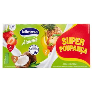 Iogurte Aroma Morango, Coco e Tutti Frutti Super Poupança Mimosa (emb. 960 gr (8 un))