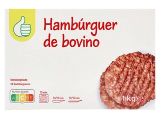 HAMBÚRGUER POLEGAR 60% BOVINO 10UN 1KG