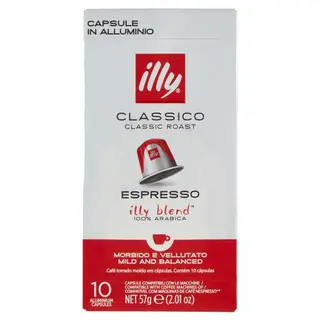 Illy Classico Espresso 10 Capsule Compatibili Con Le Macchine Nespresso* 57 G